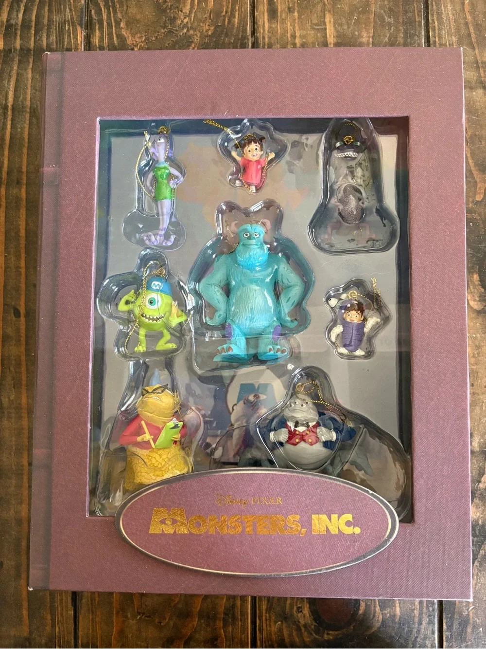 Disney Pixar Monsters, Inc. Storybook Ornament Set of 8